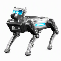 Chien robotique bionique IA avec télécommande, interaction vocale et fonctions de compagnie émotionnelle pour enfants – Cadeau idéal