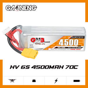 GNB LiHV 6S 22.8V <span class=keywords><strong>4500mAh</strong></span> 70C 140C XT90 <span class=keywords><strong>RC</strong></span> 리포 배터리 <span class=keywords><strong>RC</strong></span> FPV 레이싱 드론 보트 소프트 팩 배터리 - Product Image 2