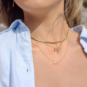 Collar con colgante de llave dorada y corazón con diamantes de imitación, joyería de regalo para uso diario - Product Image 2