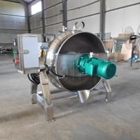Marmite à vapeur électrique à double enveloppe de 100 à 1000 litres avec agitateur