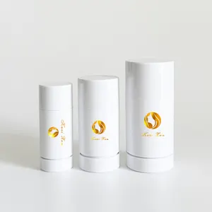 roll on plastic 50ml body balm deodorant bottle stick tube container packaging black white clear