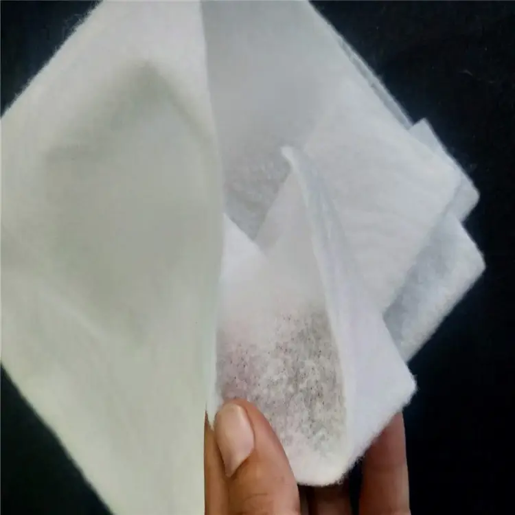 Kim cảm thấy tái chế pad không dệt kim đấm vải đồng bằng sinh thái thân thiện polyester sợi nhỏ 100% polyester trắng Trọng lượng nhẹ