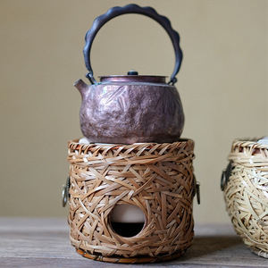 Bamboo Woven Clay <b>Stove</b> Small Indoor Tea Brewing Charcoal <b>Stove</b> For Kung Fu Tea Ceremony Accessories - Product Image 4