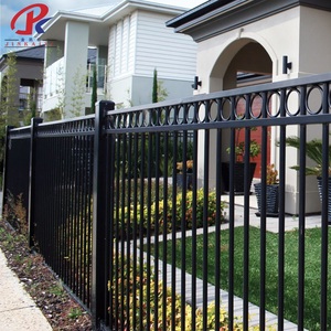 Panneaux de clôture en acier haute résistance, tubes métalliques galvanisés, clôture de sécurité en acier antirouille, panneaux de clôture en <span class=keywords><strong>fer</strong></span> forgé - Product Image 3