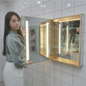 Armoires à <span class=keywords><strong>pharmacie</strong></span> sur mesure avec capteur tactile anti-buée CCT 3000k 6000k LED Armoire <span class=keywords><strong>de</strong></span> <span class=keywords><strong>salle</strong></span> <span class=keywords><strong>de</strong></span> <span class=keywords><strong>bain</strong></span> avec <span class=keywords><strong>miroir</strong></span> - Product Image 1