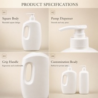 Détergent liquide pour bébé, savon à lessive, éco-responsable, en HDPE blanc épaissi, OEM, 1000 ml, 33 oz