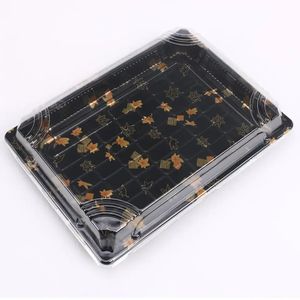 High Quality Disposable Plastic Sushi Tray PET Sushi Container for Supermarket