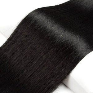 Mèches de cheveux synthétiques lisses et soyeuses, très résistantes, effet raide, fabrication de cheveux synthétiques - Product Image 6