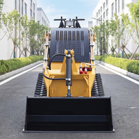Mini-Kompaktlader mit Radantrieb, Benzinmotor, CE EPA Euro 5, für Schneeräumung, Landschaftsbau und Gartenarbeit, mit Anbaugeräten