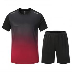 <span class=keywords><strong>Tuta</strong></span> sportiva Fitness da uomo 2 pezzi di pantaloncini sportivi e maglietta per allenamento di basket e allenamento in palestra - Product Image 4