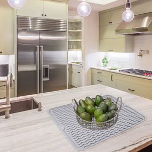 Tappetino <span class=keywords><strong>per</strong></span> asciugare i piatti in Silicone tappetino <span class=keywords><strong>per</strong></span> scolapiatti grande pieghevole | - Product Image 6