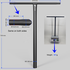 2025 Mới Nâng Cấp 0.981Kg Siêu Trọng Lượng Nhẹ Scooter Thanh Scs 31.8Mm 4130 Nhôm Mạnh Mẽ Pro Đá Diễn Viên Đóng Thế Xe Tay Ga Tay - Product Image 2