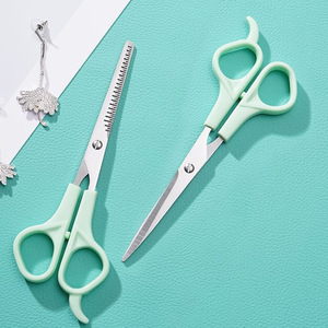 <b>Pet</b> Grooming Scissors Stainless Steel Non Snagging Flat Shears <b>For</b> Dog Nordic Green Handle JD102 - Product Image 1