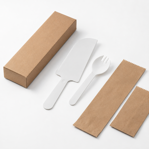 Öko-Einweg Biologisch Abbaubares Kuchenmesser CPLA 187mm Kompostierbar BPI-Zertifiziert Kuchenspatel für Bäckerei Restaurant Party Catering - Product Image 1