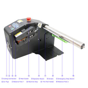 H035 Gonfleur automatique de film à bulles anti-vibration Équipement d'emballage alimentaire à moteur pour remplissage de film de <span class=keywords><strong>gourde</strong></span> à coussin d'<span class=keywords><strong>air</strong></span> - Product Image 2