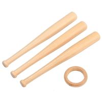 Mini cadre et support en bois massif Art Déco pour balle de baseball/softball, idéal pour l'affichage et la décoration d'anniversaire à la maison
