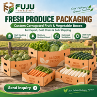 FUJU milieuvriendelijke, stevige, hoogwaardige, trendy, aanpasbare kartonnen dozen voor de landbouw/fruit/groenten