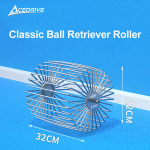 Ramasseur de balles de tennis et de pickleball portable et léger en acier inoxydable, avec rouleau réglable, équipement de ramassage de balles Acedrive - Product Image 5