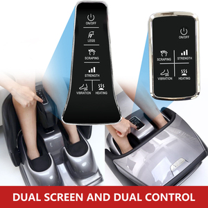 Presión de aire plegada Calefacción Pantalla <span class=keywords><strong>dual</strong></span> y masajeador de pies de control <span class=keywords><strong>dual</strong></span> con aplicación de rodillo vibratorio para pies y pantorrillas - Product Image 6