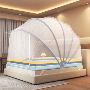 Mosquitero Plegable de Poliéster para el Hogar, Dormitorio, sin Instalación, Tipo Yurta, Anticaídas, Mosquitero Completo para Cama de Niños - Product Image 4