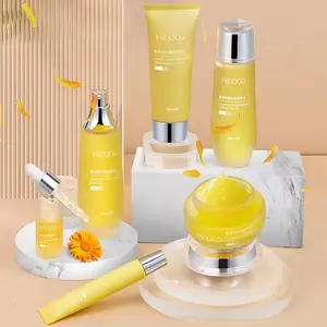 Bán buôn Calendula chăm sóc da sang trọng Set BOX W/Mặt Kem Lotion Toner huyết thanh Kem mắt mặt rửa 8 cái chăm sóc da tự nhiên Kit