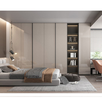 Meubles de chambre à coucher modernes sur mesure pour la maison, l'hôtel, l'appartement, la villa, ensembles complets de meubles de chambre à coucher avec lit et armoires