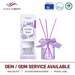 LOVALI 120ML Aroma-Diffusor mit Stäbchen Lavendel <span class=keywords><strong>Manor</strong></span> Weißer Tee Großhandel für Zuhause und Büro als Geschenk und für den täglichen Gebrauch - Product Image 1