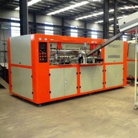Machine de soufflage rotative entièrement automatique à chauffage intégré, modèle 8966, ligne haute vitesse pour bouteilles d'eau de qualité alimentaire, garantie 5 ans