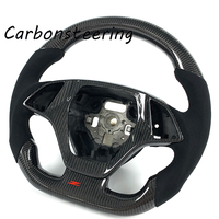 Modifications intérieures pour Chevrolet : Volant personnalisé en fibre de carbone pour Corvette C7 Z06 ZR1 Stingray Grand Sport Racing Sport Upgrade