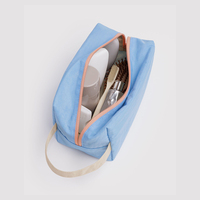 Trousse de Toilette de Voyage Pliable Personnalisable, Sac de Rangement Léger et Durable pour Cosmétiques et Articles de Toilette, Organisateur de Voyage Crème