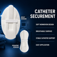 Dispositif de fixation jetable pour cathéter urétral 3x9cm PICC CVC IV pour enfants, pansement médical de fixation