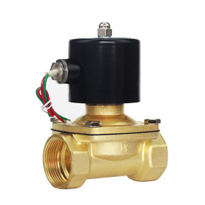 วาล์วควบคุมทองเหลืองแบบเปิด/ปิดปกติ DN50 เกลียว ใช้ไฟ AC220V วาล์วน้ำแบบปิดปกติ วาล์วโซลินอยด์ DC24V - Product Image 4