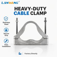 JGP Triple Core Aluminum Trefoil Cable Cleats Wire Rope Clip -40~180 30~210mm Fournitures Électriques Directement du Fabricant