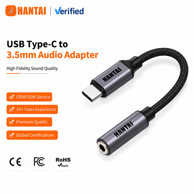 Hi-res USB C to 3.5mm Adapter Durable Braided Aux Cable With Zinc Alloy Shell Audio Dongle for Iphone 16 Pro Max S24 Ultra