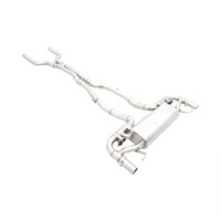 Échappement en acier inoxydable 304 personnalisé en usine, blanc argenté, 1,5 mm, pour Mercedes-Benz AMG C43 W205/C205 3.0T M276 2014-2019