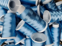 Benang Bordir Filamen Poliester Berkualitas Tinggi 100% Dicelup 120D/2 40WT 4000YDS 720 Warna Tersedia