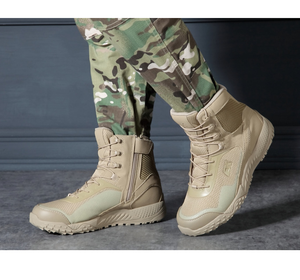 SF30 Stock Comoformation Outdoor Sports AK Aeisk Tactical Ankle <b>Boots</b> Camping <b>Hiking</b> Mounting with Side Zip - Product Image 3