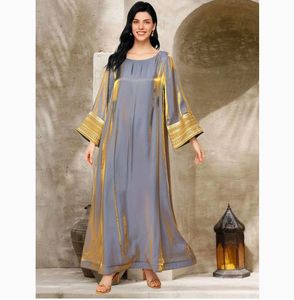 Nuevo Diseño 2026, Vestido Árabe de Oriente Medio, Vestido Largo Europeo y Americano, Lujoso con Detalles Dorados - Product Image 5