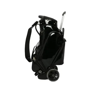 Bestseller Qualität Golf tasche Pvc Benutzer definierte wasserdichte leichte 4-Wege-Rad Golf Reisetasche