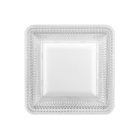 Lampu Plafon LED Kantor Rumah Minimalis Modern AC 18W 24W 36W 48W Persegi Bulat Kristal Terpasang di Permukaan