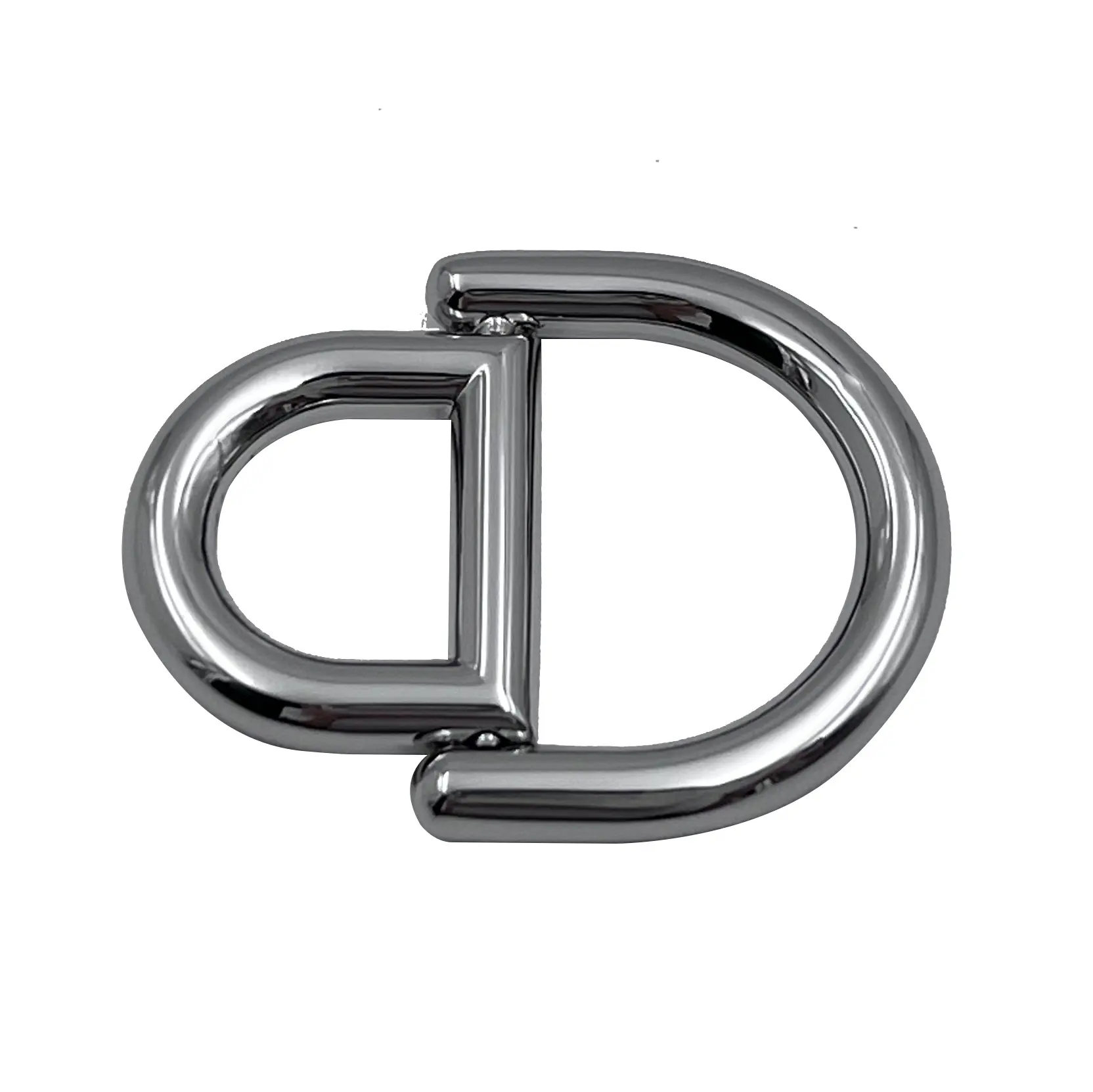 Hebilla de anillo de Metal de aleación de Zinc de alta calidad, accesorios de bolso, hebilla de cinturón, anillo doble de varios colores
