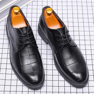 Nuevo <span class=keywords><strong>traje</strong></span> a cuadros, zapatos de cuero de negocios para hombres, zapatos de vestir informales formales de gran tamaño que combinan con todo - Product Image 5