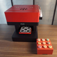 Máquina impresora de alimentos de 4 tazas de altura de detección automática Impresora de café Latte Art comestible