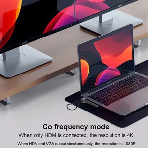 Adaptateur de concentrateur USB 3.1 type-c multifonction 11-en-1 Station d'accueil USB C avec <span class=keywords><strong>HDMI</strong></span> VGA DP RJ45 Ethernet <span class=keywords><strong>Micro</strong></span> SDTF pour ordinateur portable - Product Image 5
