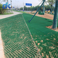 Grille alvéolée en HDPE 500*500mm pour pavés gazonnés, haute résistance, pour renforcement routier et stabilisation du sous-sol