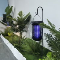 Lampes tueuses de moustiques à énergie solaire extérieure Lingtuo avec veilleuse télécommande Bug Zappers