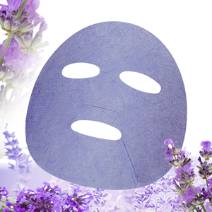 Masque facial en feuille non tissée douce et naturelle, film de papier sec, respectueux de la peau, 35 g/m², lavande - Product Image 1