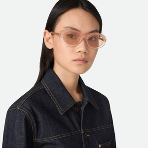 Bottega BV Vintage Oval Sunglasses Lightweight Acetate Frame Stylish Shades for Daily Outdoor Activities Veneta - Product Image 2