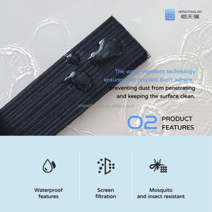 Moustiquaire rétractable en <span class=keywords><strong>tissu</strong></span> polyester imperméable, moustiquaire pliante en maille plissée pour porte ou fenêtre - Product Image 5