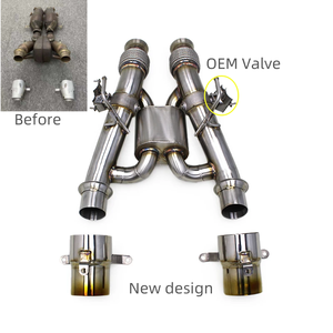 ระบบท่อไอเสียสำหรับ McLaren Spider 3.0T 2023-2025 T304 boska catabck muffler พร้อมการควบคุมแบบไดนามิก - Product Image 1